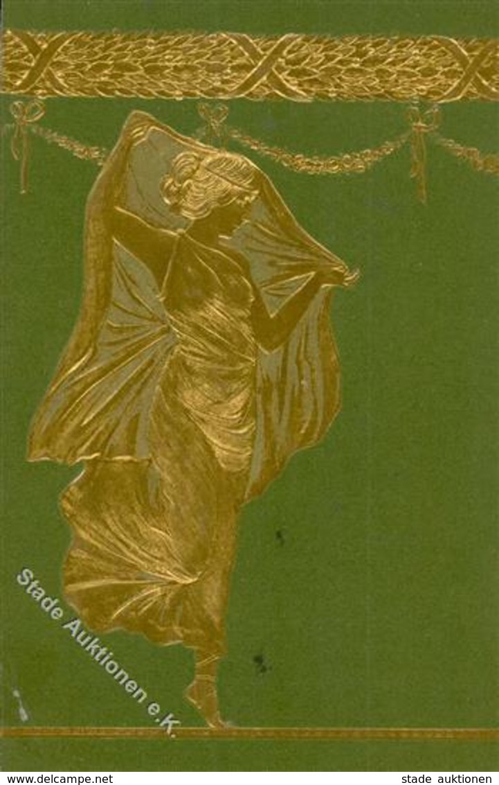 Jugendstil Frauen Prägedruck I-II Art Nouveau Femmes - Ohne Zuordnung