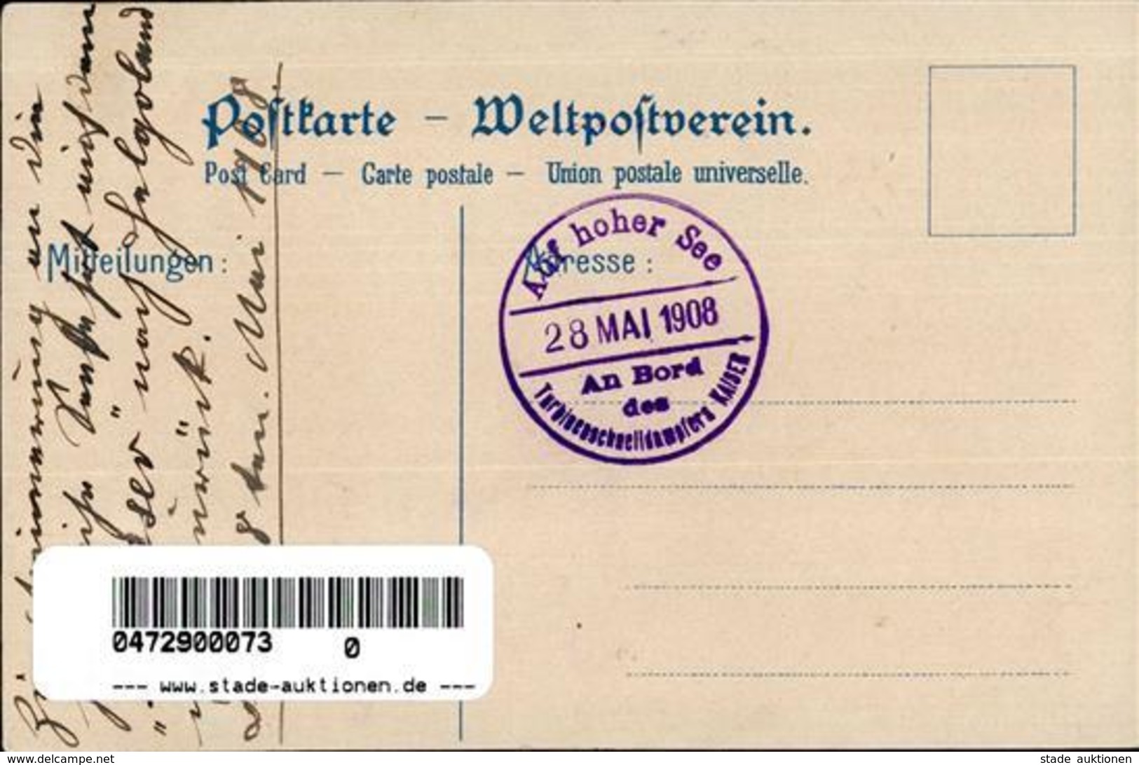 Bohrdt, H. Turbinen Schnelldampfer Kaiser 1908 I-II - Non Classificati