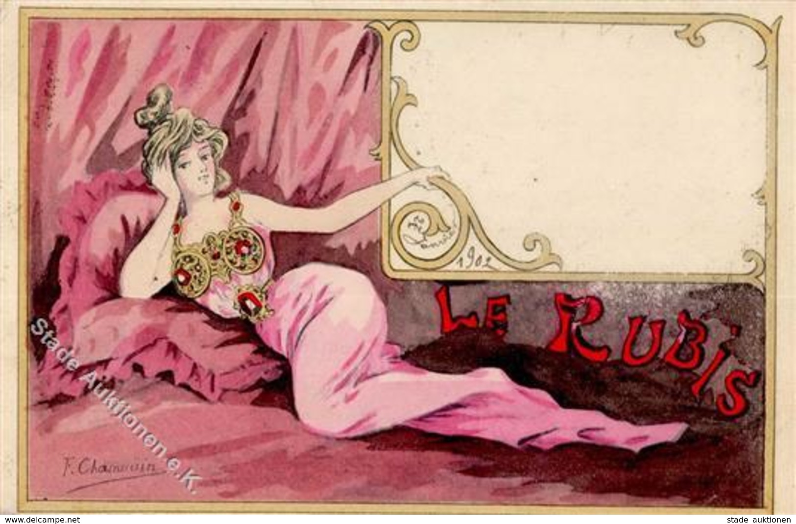 Chamoüin, F. Le Rubis Künstlerkarte 1902 I-II - Ohne Zuordnung