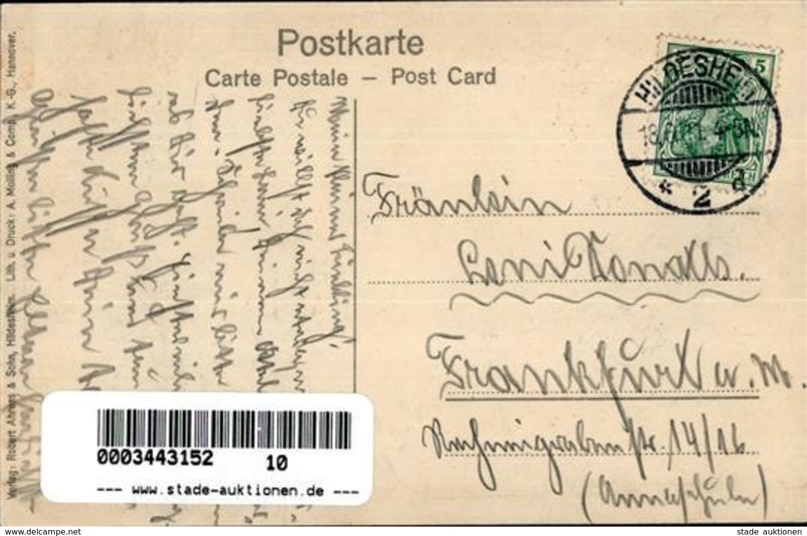 Eckhardt, W. Hildesheimer Rosentag Künstlerkarte 1911 I-II - Non Classificati