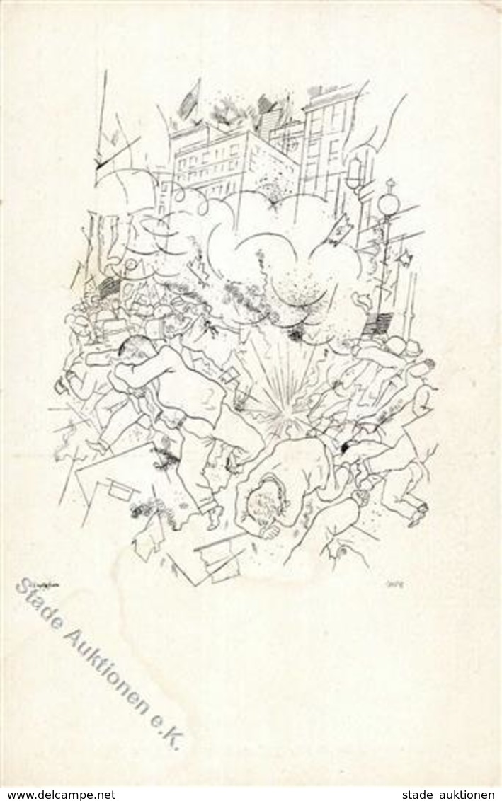 Grosz, George Explosion NEUE KUNST Hans Goltz I-II - Ohne Zuordnung