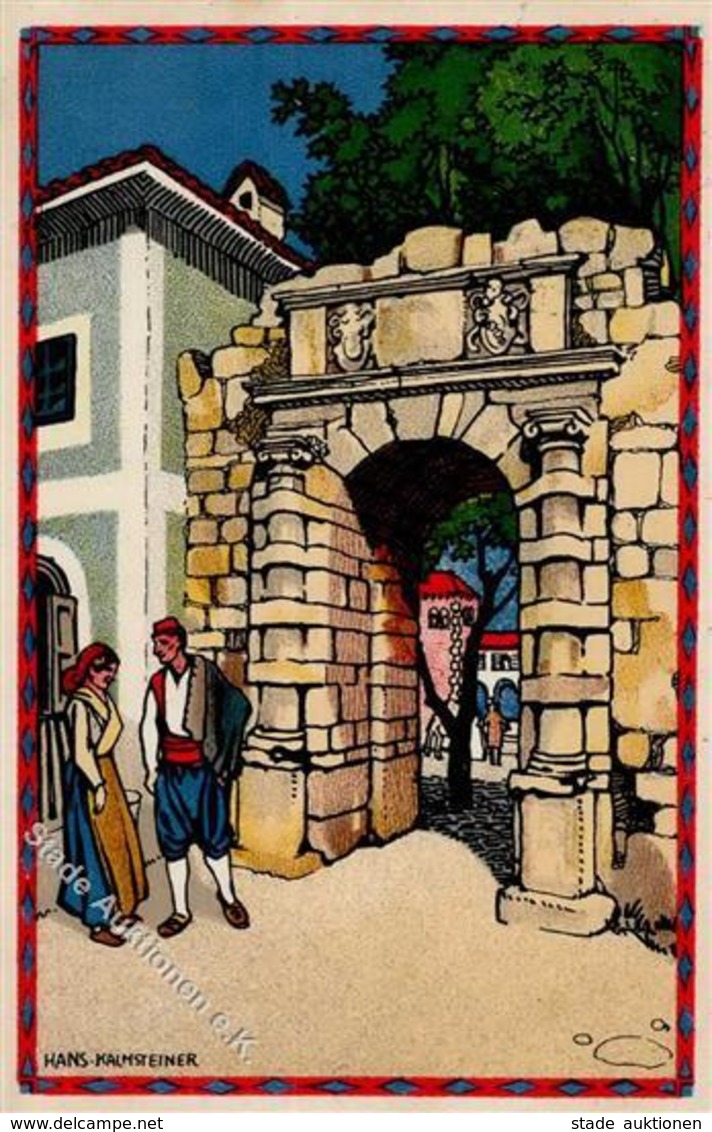 Kalmsteiner, H. Porta Marcella Adria Ausstellung Künstlerkarte 1913 I-II Expo - Ohne Zuordnung