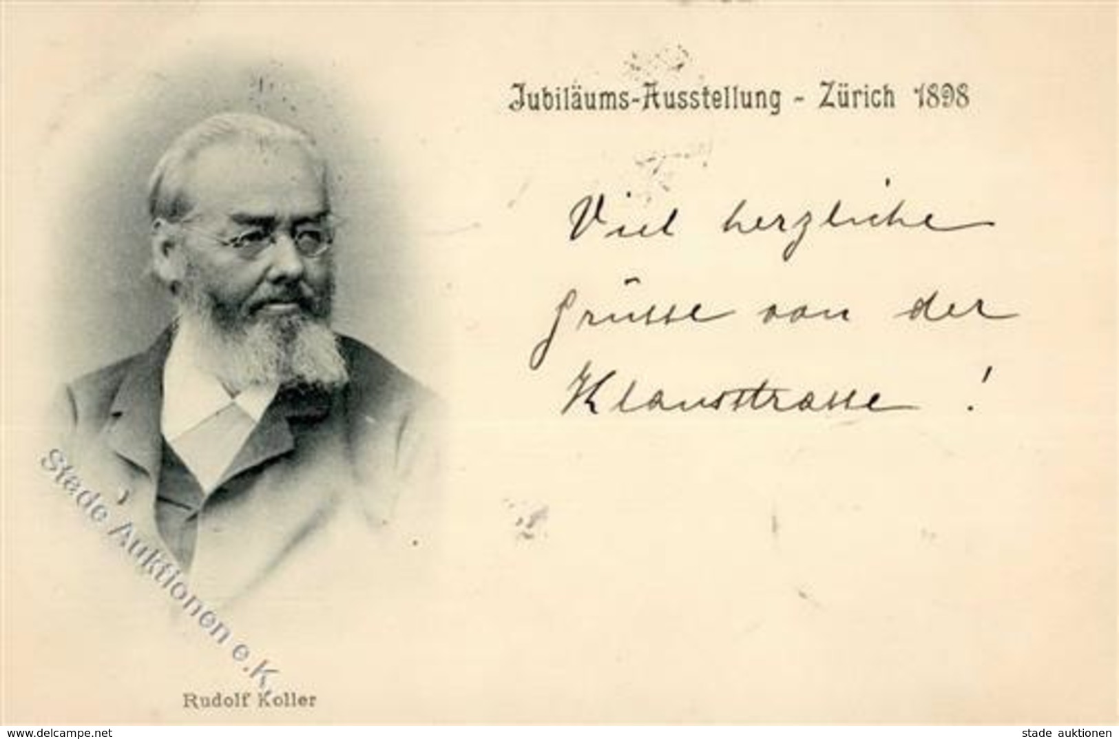 Koller, R. Portrait Künstlerkarte 1898 I-II (fleckig) - Ohne Zuordnung