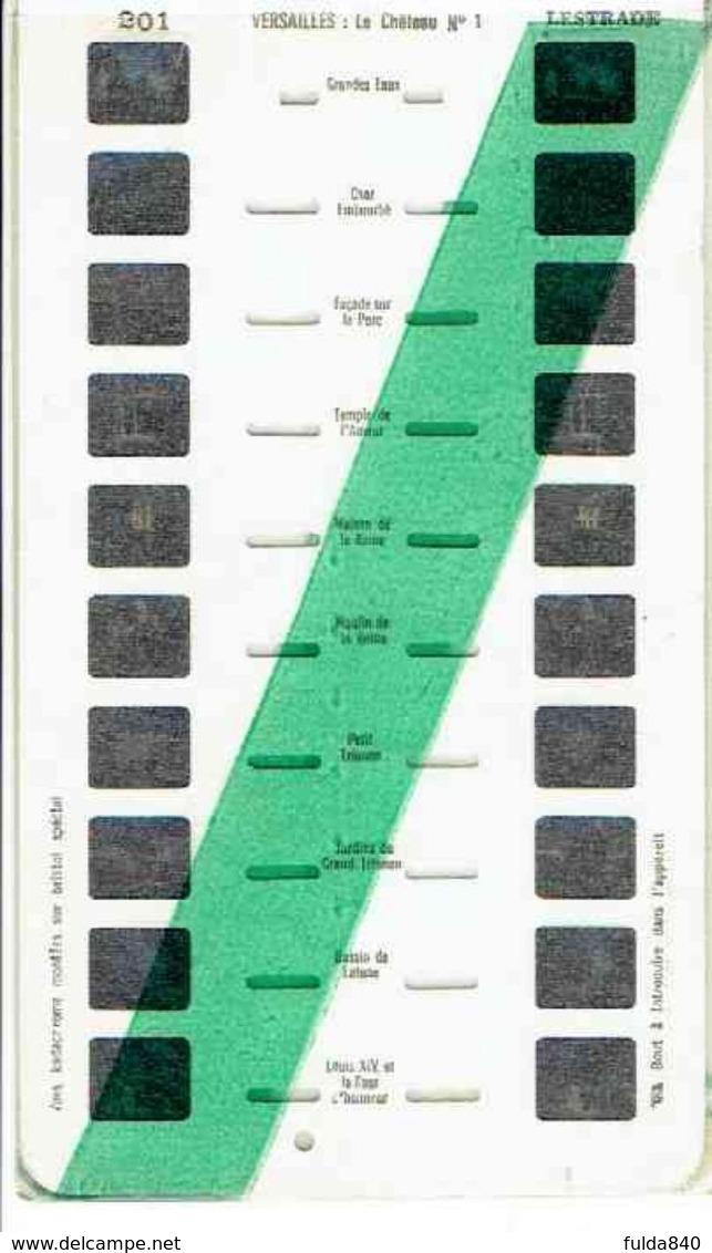 STEREOCARTE LESTRADE. 10 Vues Kodachrome - VERSAILLE. 1.   1950/58. - Dias