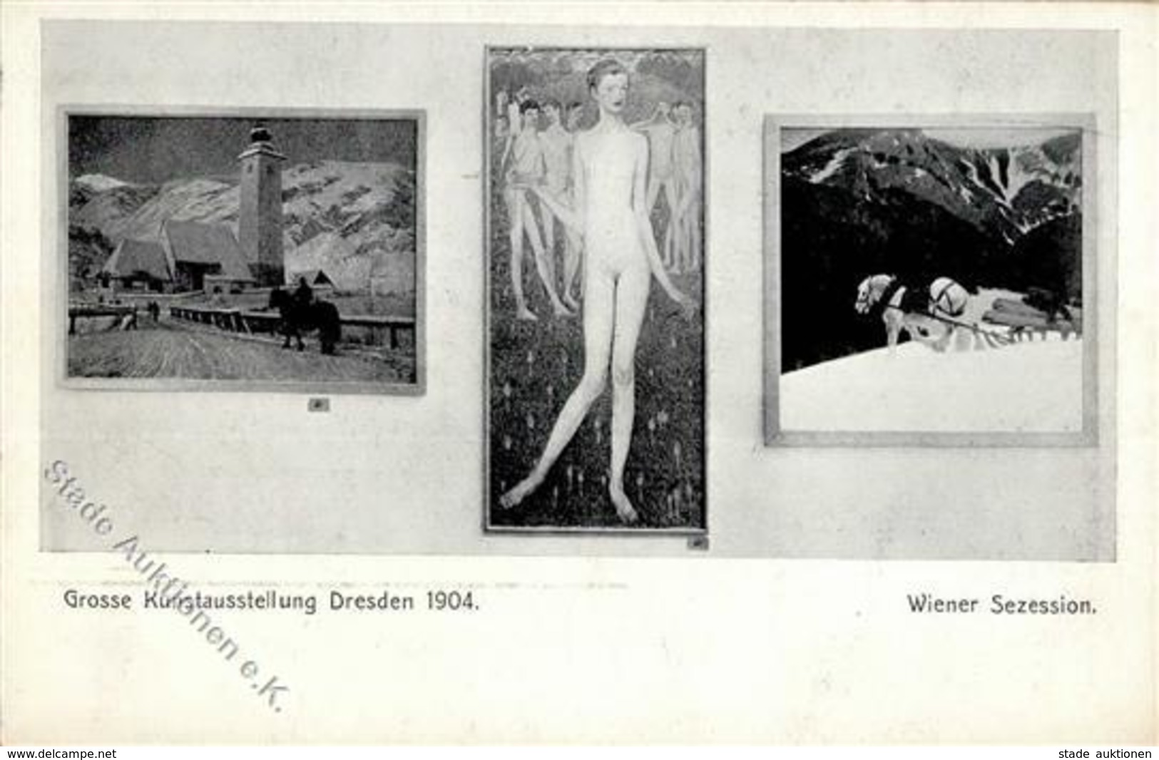 Kunstgeschichte Dresden KunstausSezessionstellung 1904 Wiener  Künstlerkarte I-II - Non Classificati