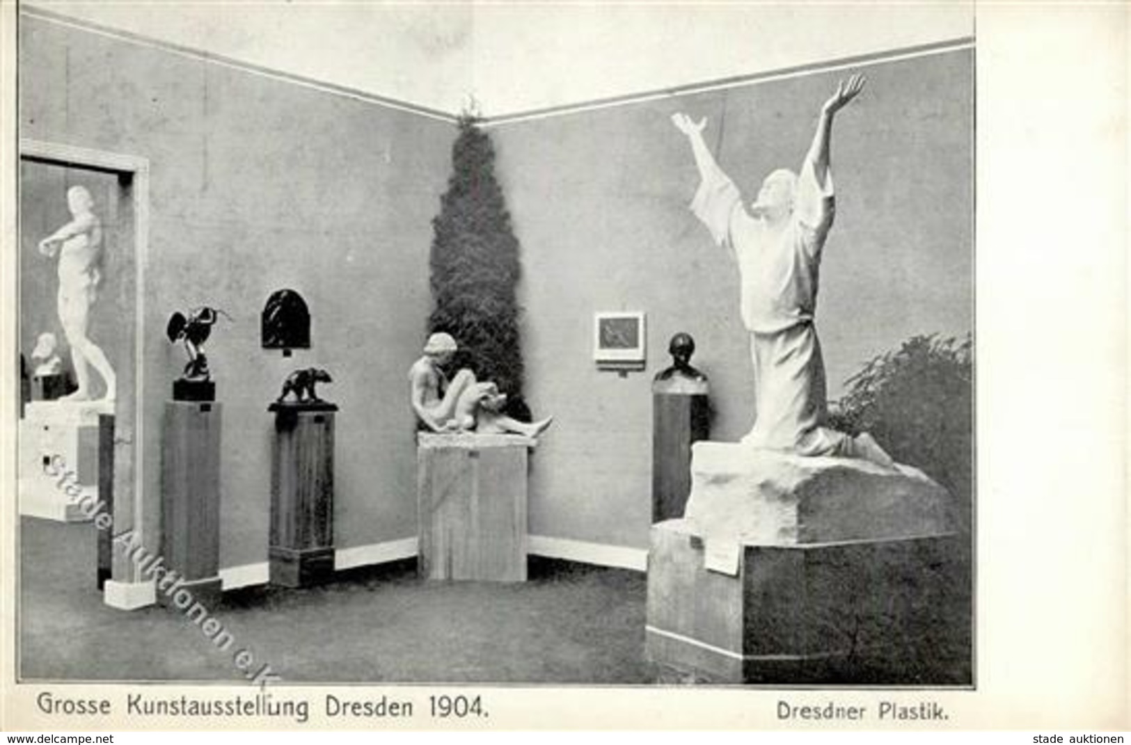 Kunstgeschichte Dresden Kunstausstellung 1904 Dresdner Plastik Künstlerkarte I-II - Non Classificati