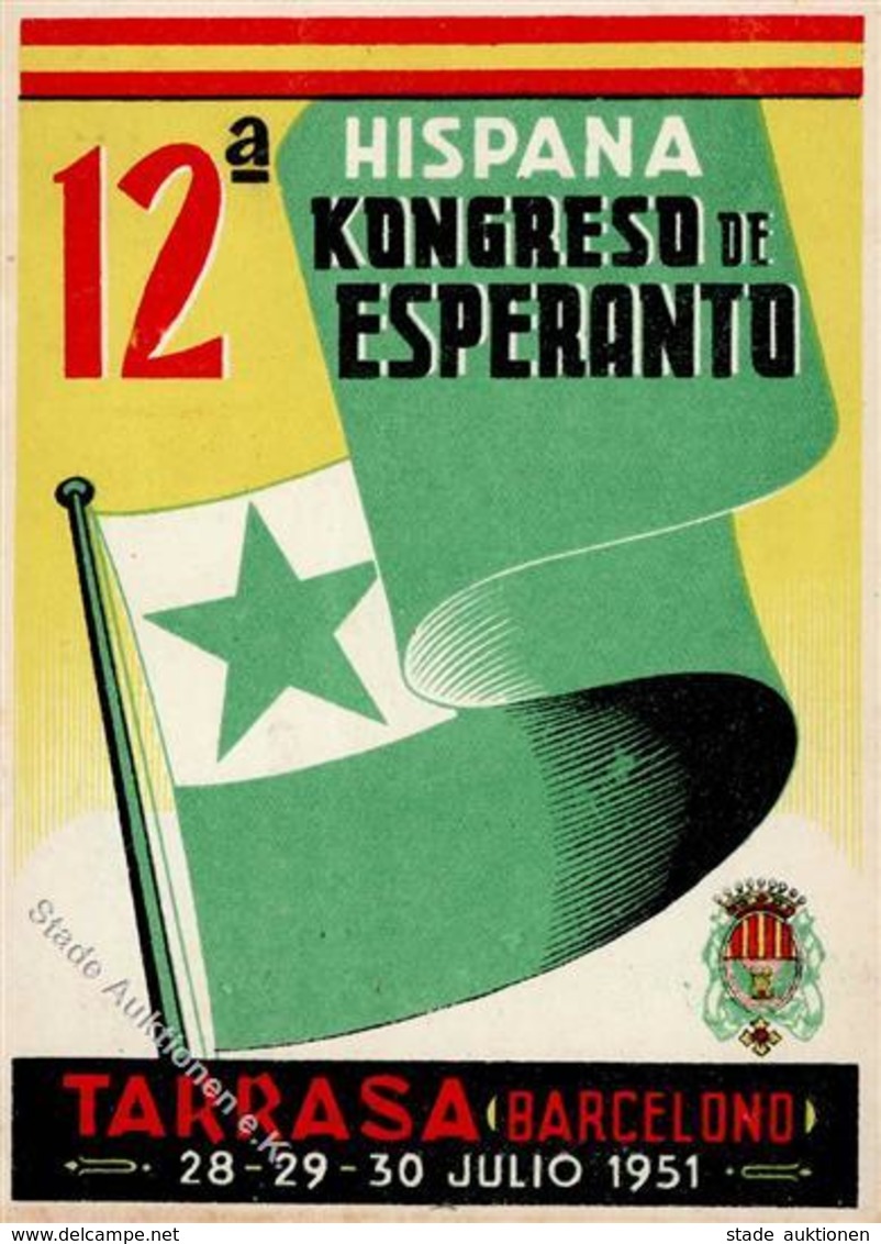 Esperanto Tarrasa Spanien 12. Kongress  I-II - Esperanto