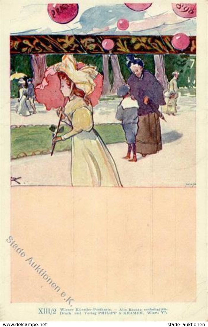 Philipp & Kramer Frau Kind  Künstlerkarte 1900 I-II - Non Classificati