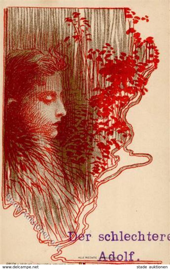 Philipp & Kramer Jugendstil  Künstlerkarte I-II Art Nouveau - Non Classificati
