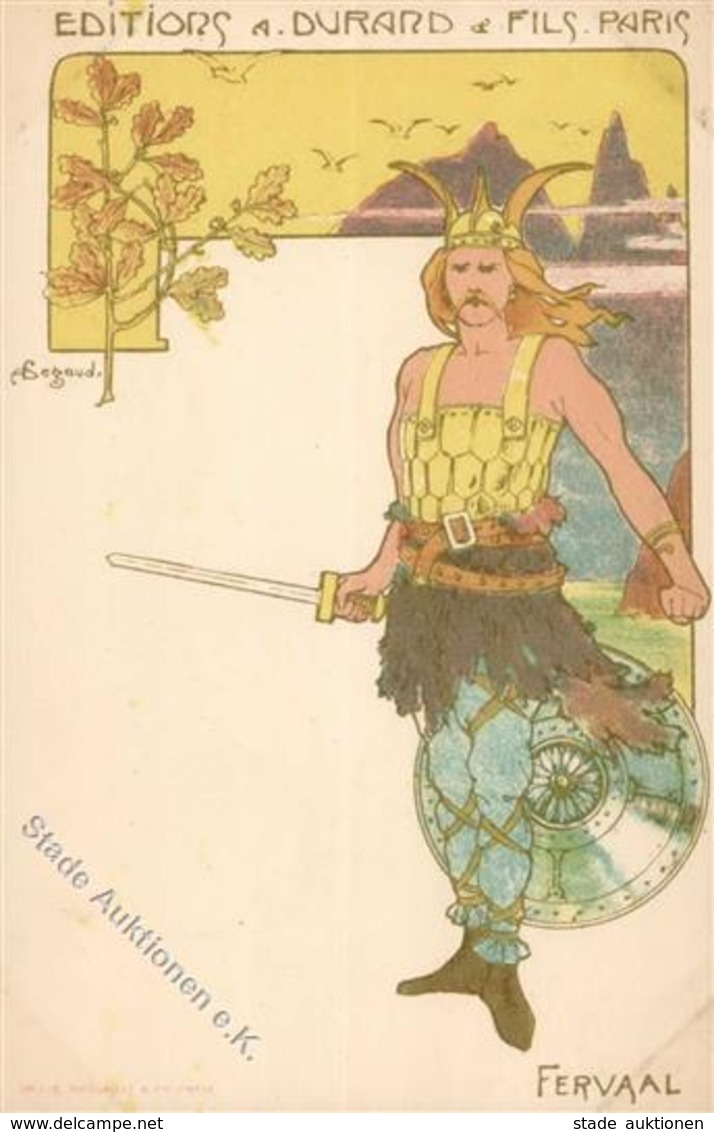 Verlag A. Durard & Fils Fervall Sign. Segoud, A. Künstlerkarte 1901 I-II - Non Classificati