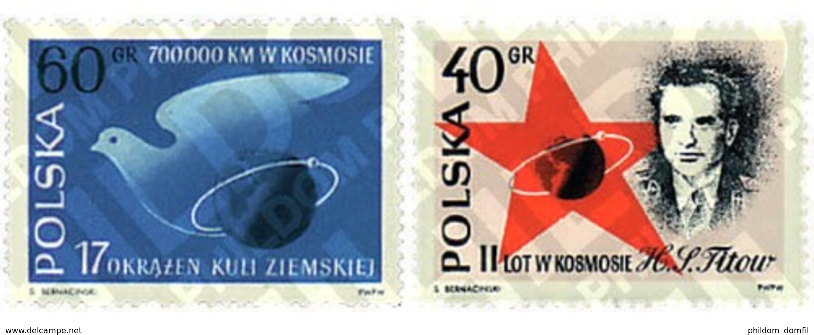 Ref. 61594 * MNH * - POLAND. 1961. TITOV FLIGHT IN THE COSMOS . VUELO DE TITOV EN EL COSMOS - Ongebruikt