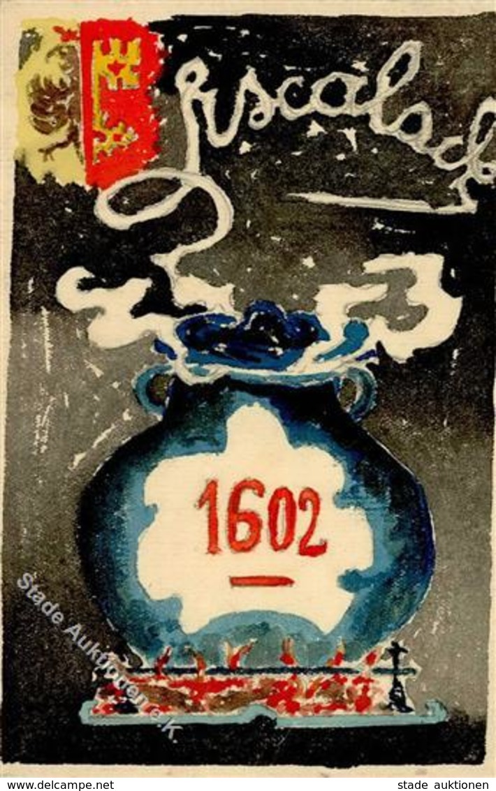 Handgemalt Künstlerkarte 1911 I-II Peint à La Main - Non Classificati