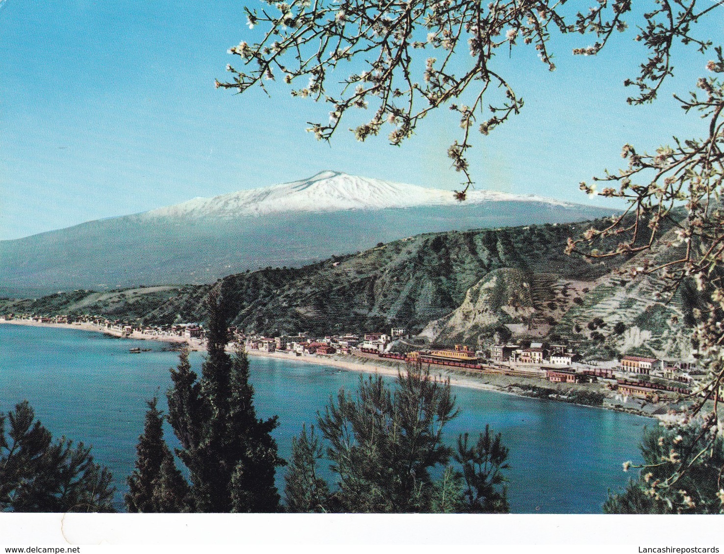 Postcard Taormina Panorama Con La Riviera Giardini Sicilia My Ref  B22904 - Other & Unclassified