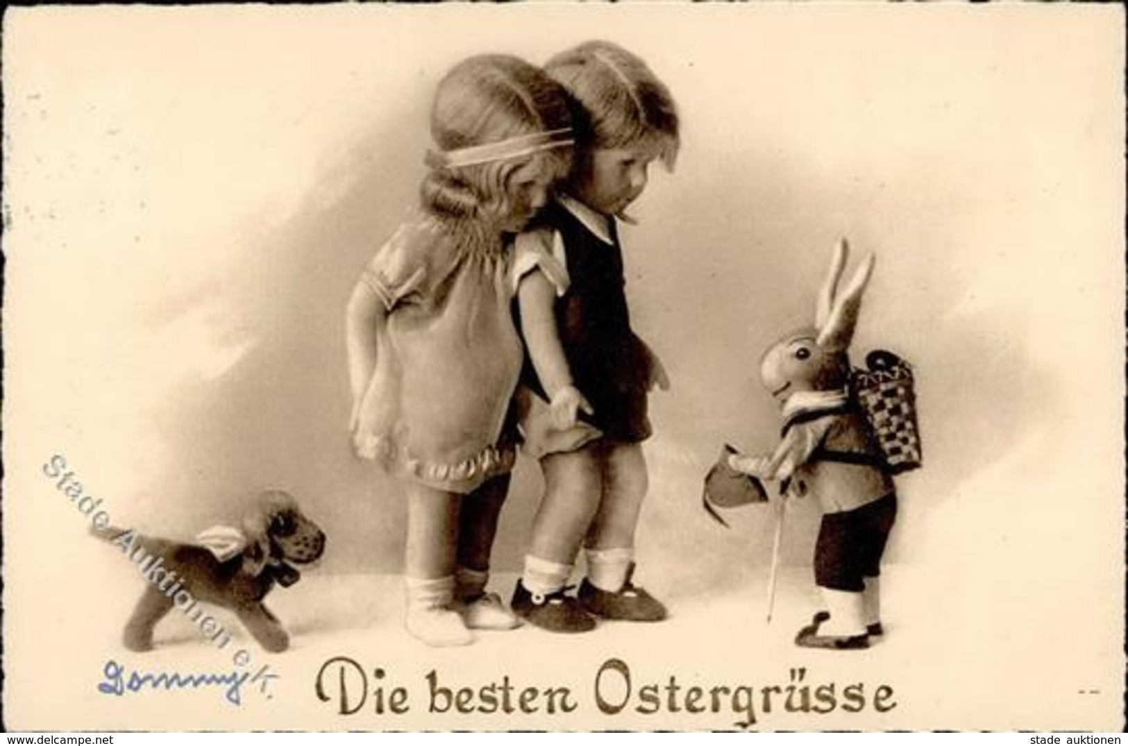 Käthe Kruse Ostern Hase Personifiziert I-II (Marke Entfernt) Paques - Giochi, Giocattoli