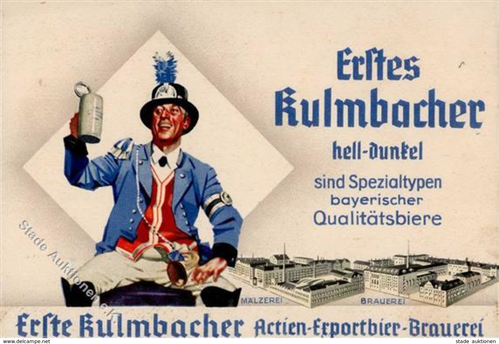 Hohlwein, L. Bier Erstes Kulmbacher Brauerei Künstlerkarte I-II Bière - Hohlwein, Ludwig