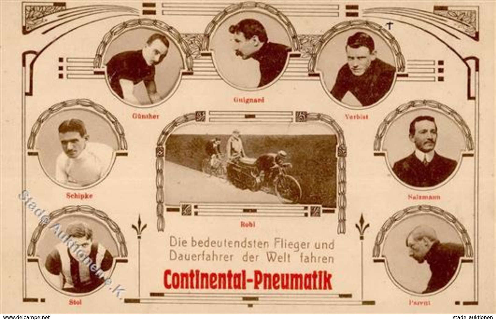 CONTINENTAL - FAHRRAD-RENNFAHRER I - Pubblicitari