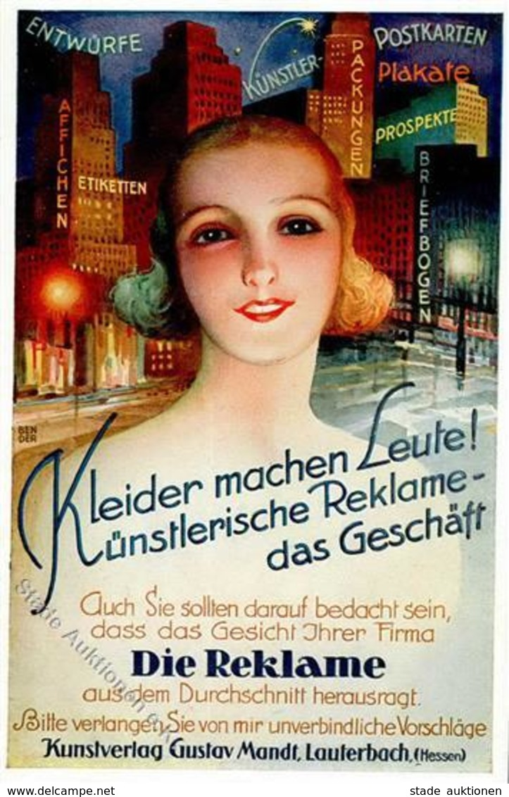 LAUTERBACH,Hessen - Die REKLAME - Werbelitho Postkarten-Verlag Mandt I - Publicidad
