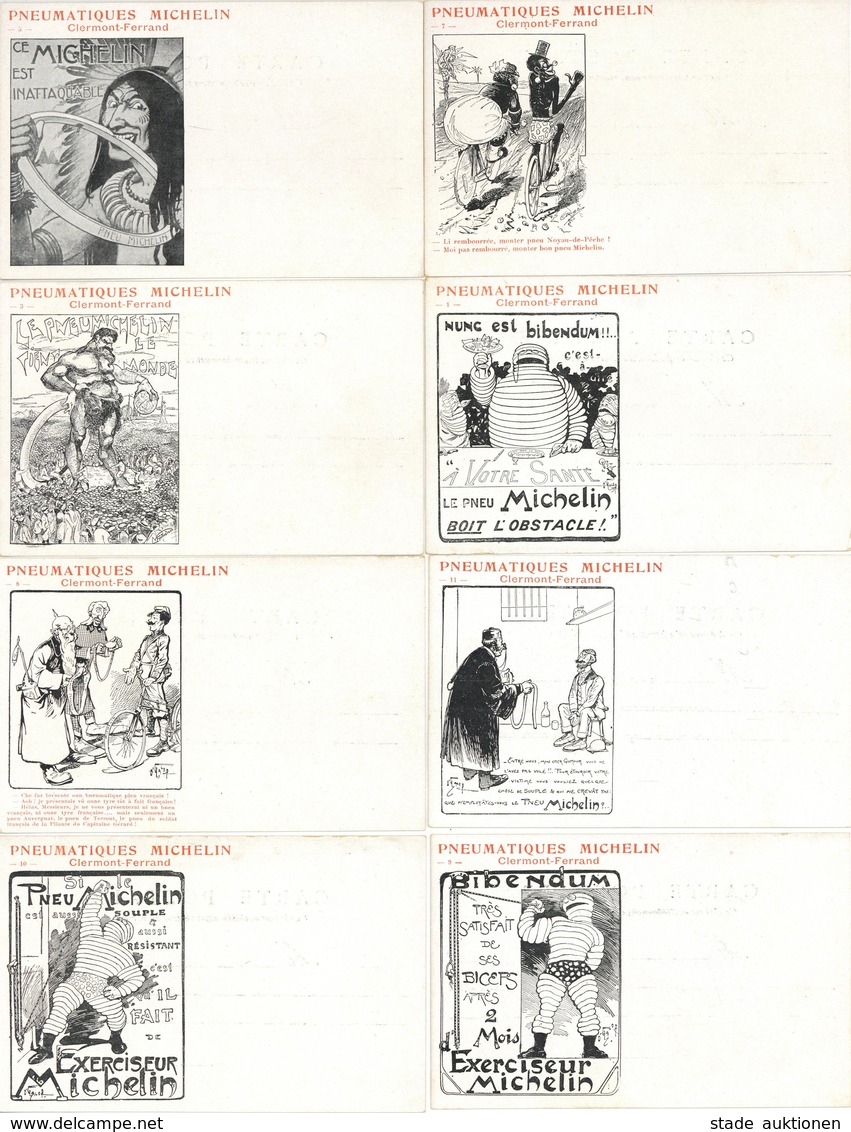 Werbung 9'er Set Michelin Pneumatiques I-II Publicite - Werbepostkarten