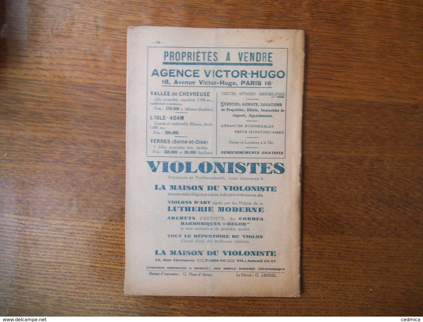 LE GUIDE DU CONCERT 22 AVRIL 1927 PAUL Mc. COOLE,MARGUERITE MORGAN,LA MUSIQUE AU JAPON ,CONCERTS,PUBLICITES... - Autres & Non Classés