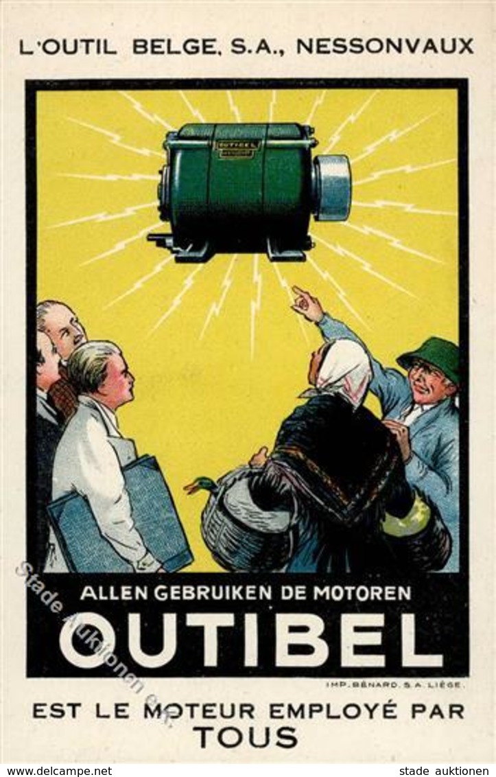 Werbung Motoren Outibel I-II Publicite - Pubblicitari