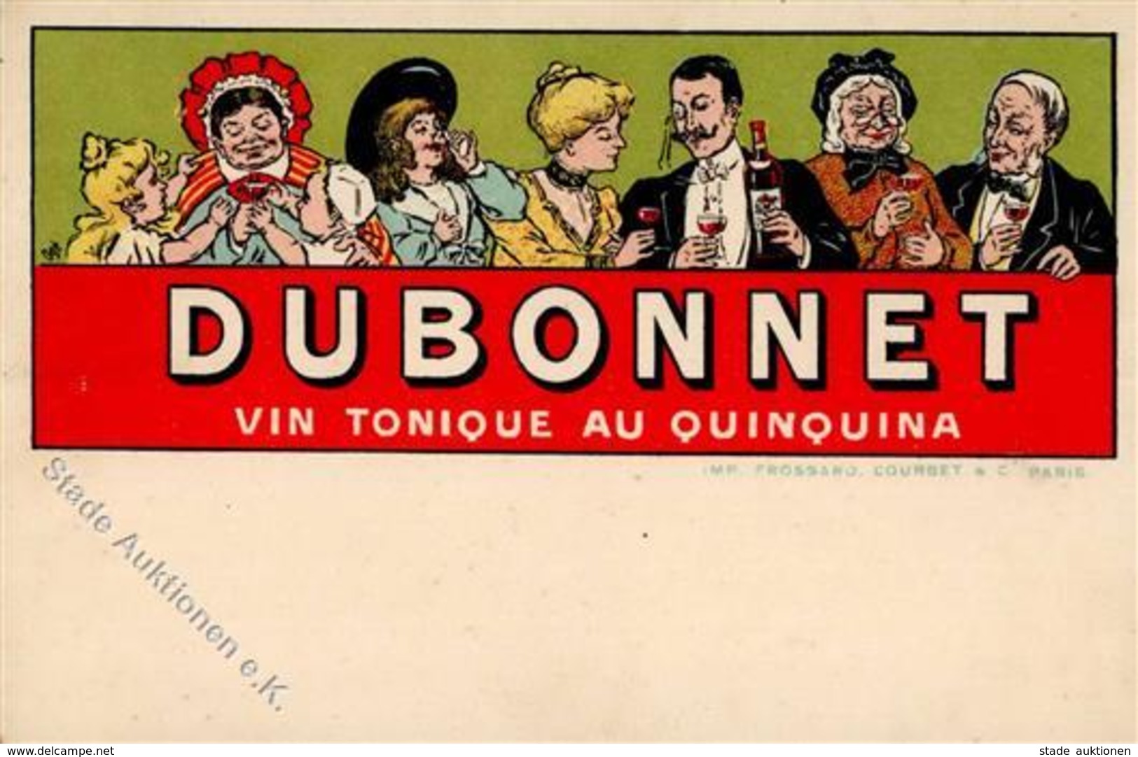 Alkoholwerbung Dubonnet Vin Tonique Au Quinquina Künstlerkarte I-II - Pubblicitari