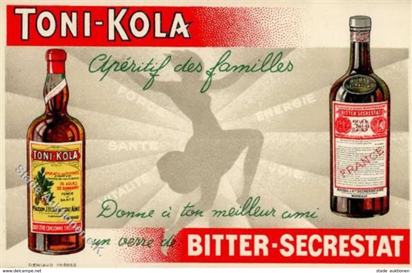 Alkoholwerbung Toni Kola Bitter Secrestat Werbe AK I-II - Pubblicitari