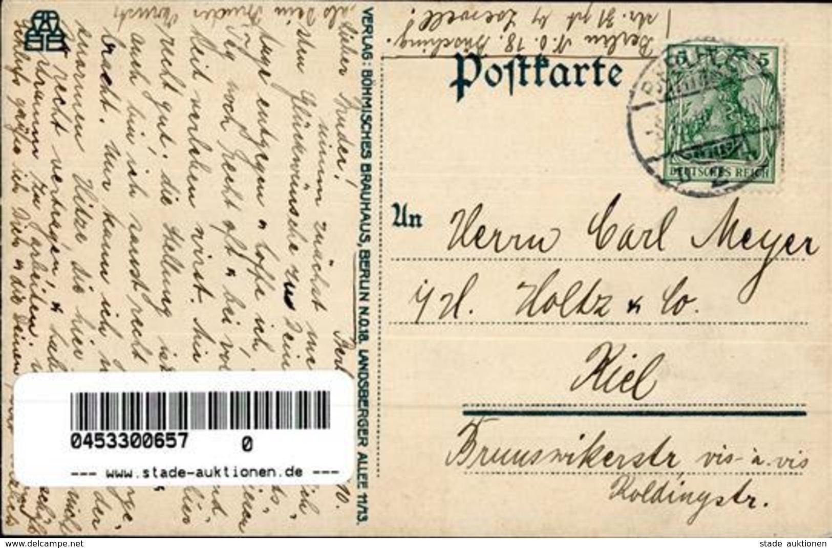 Bier Böhmisches Brauhaus Polizist Sign. Räder, G. Künstlerkarte 1910 I-II Bière - Pubblicitari