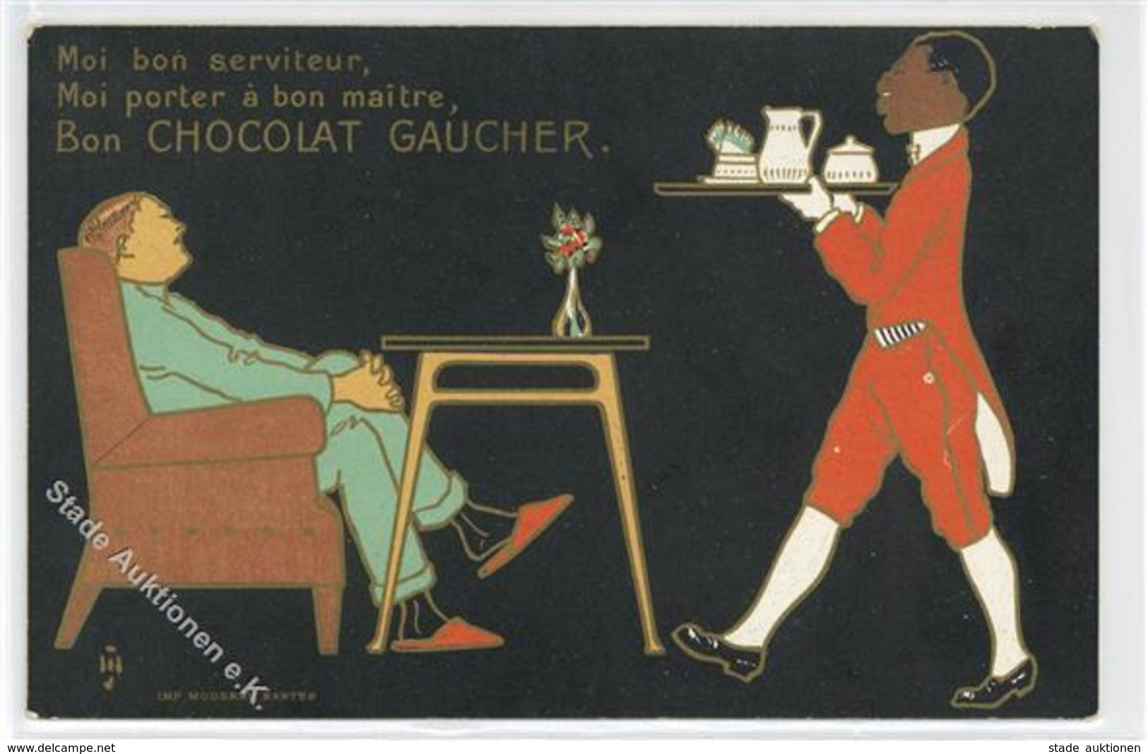 Schokolade Angers (49000) Frankreich Gaucher Klapp AK I-II - Werbepostkarten
