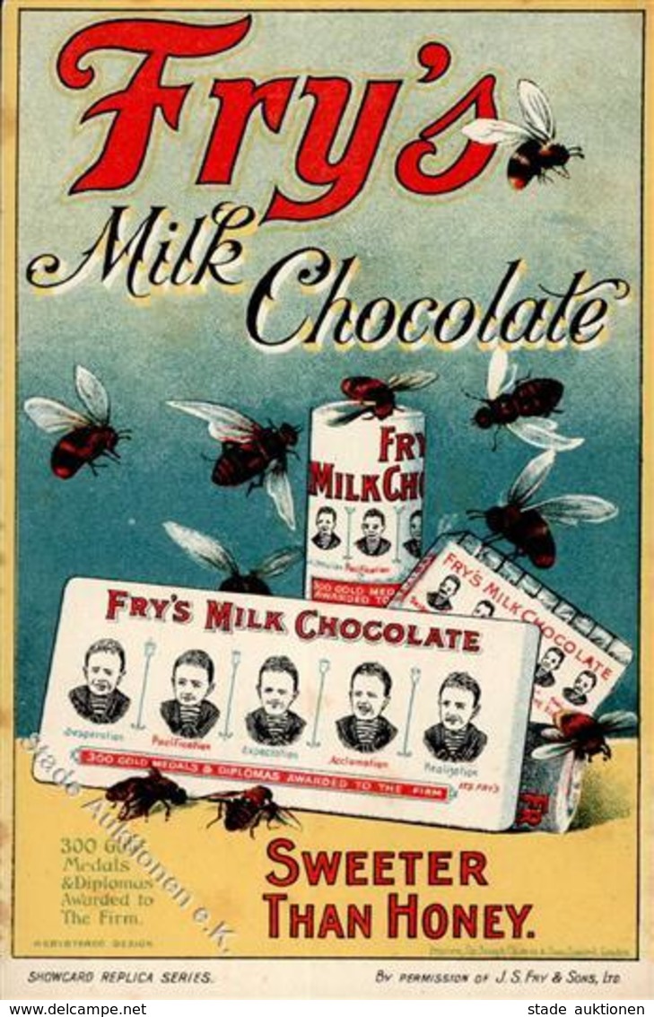 Schokolade Fry's Bienen Künstlerkarte I-II - Pubblicitari