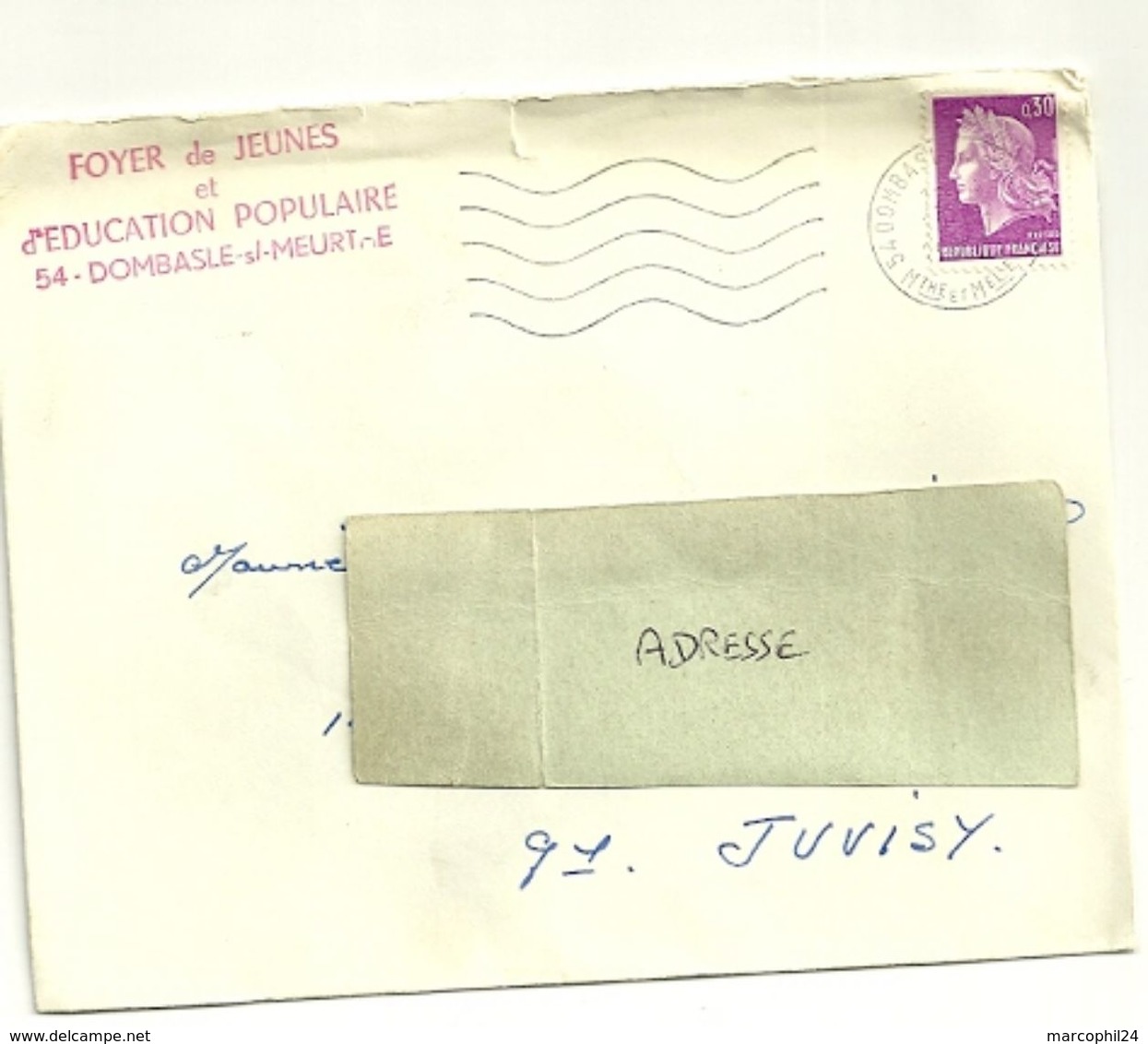 MEURTHE & MOSELLE - Dépt N° 54 = DOMBASLE Sur MEURTHE 1968 ? = FLAMME Codée = SECAP Muette '5 Lignes Ondulées' - Mechanical Postmarks (Advertisement)