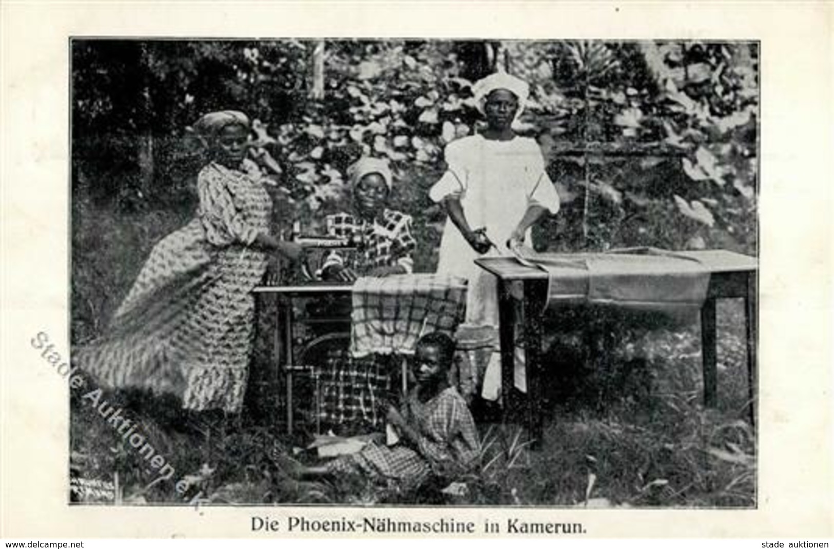 Nähmaschine Phoenix Nähmaschine In Kamerun 1914 I-II - Pubblicitari