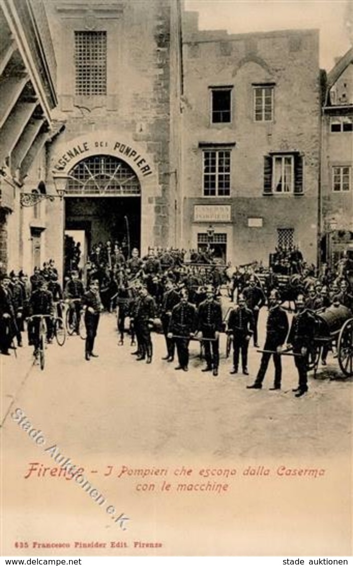 Feuerwehr Firenze (50100) Italien I-II Pompiers - Pompieri