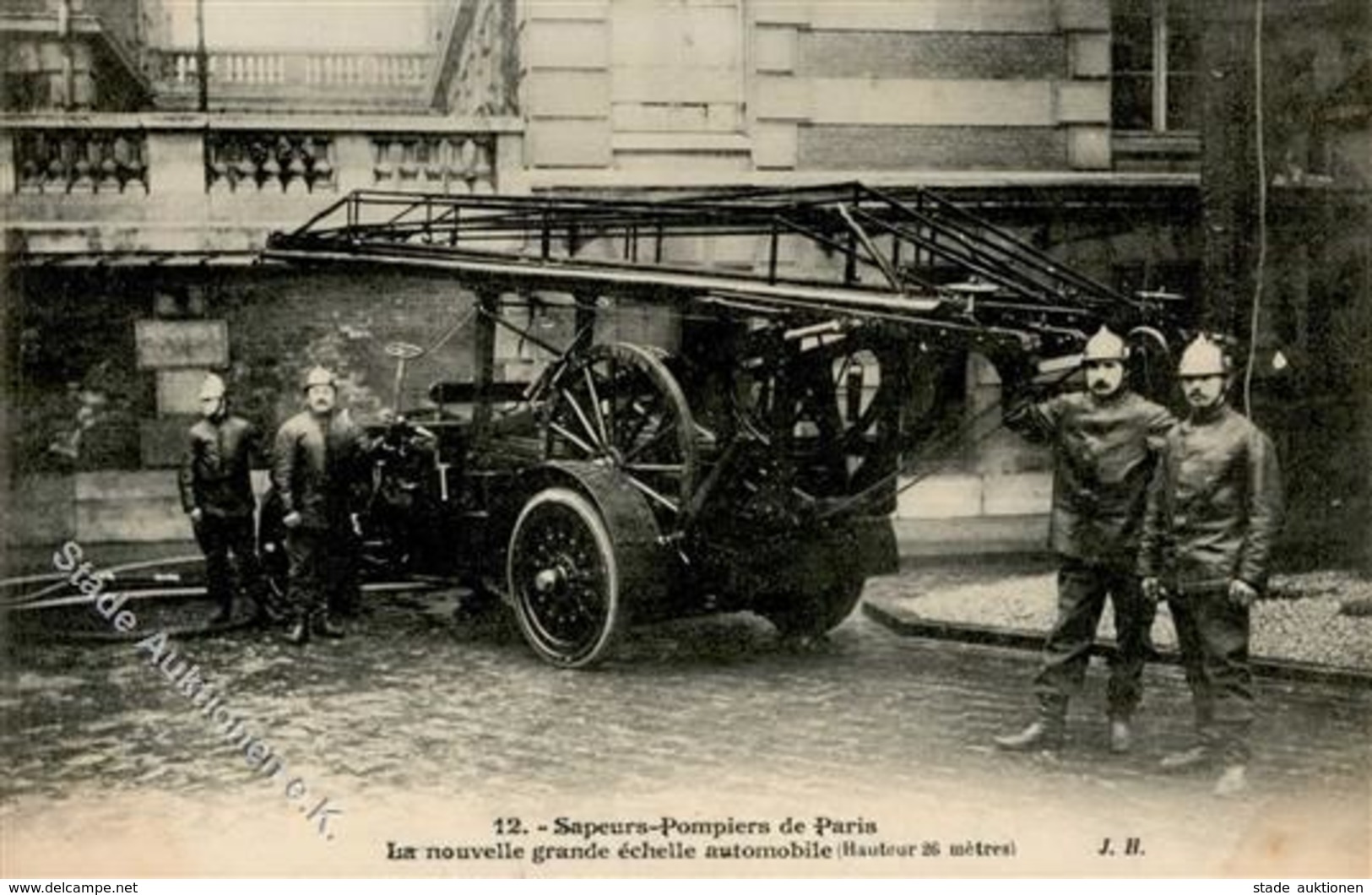 Feuerwehr Paris (75000) Frankreich Leiterwagen I-II Pompiers - Pompieri