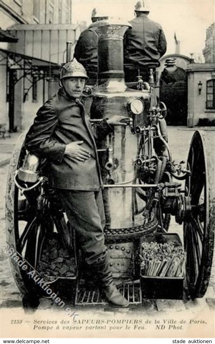 Feuerwehr Paris (75000) Frankreich Löschwagen I-II Pompiers - Pompieri