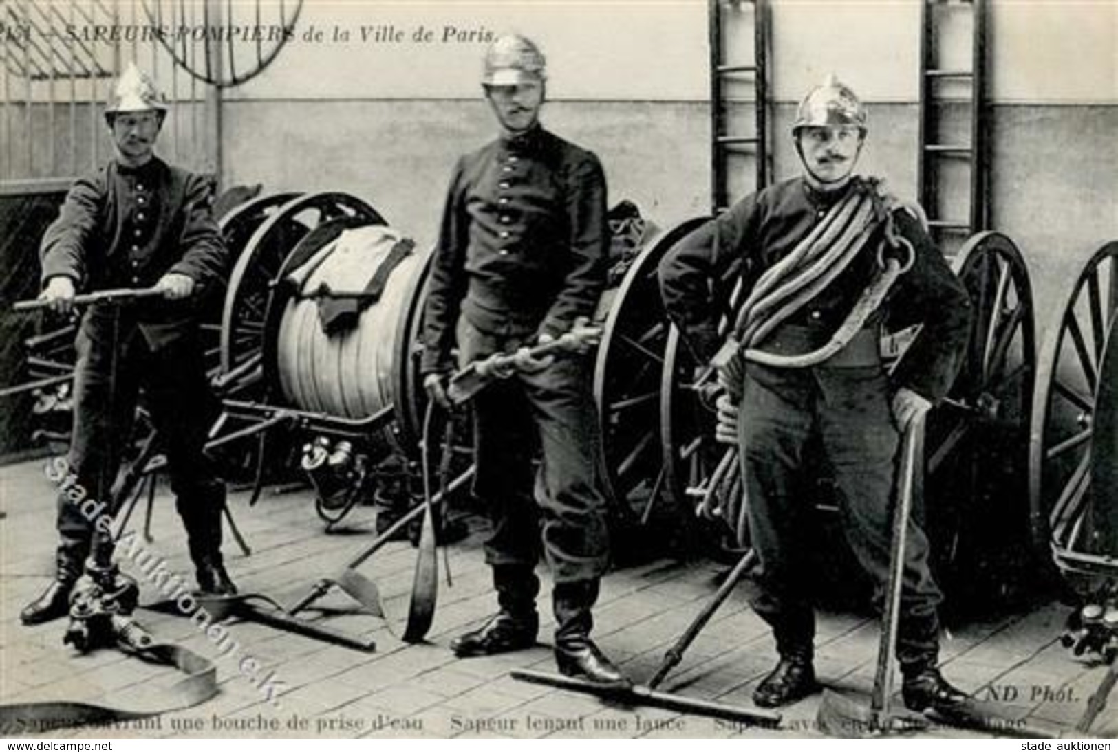 Feuerwehr Paris (75000) Frankreich Schläuche I-II Pompiers - Pompieri