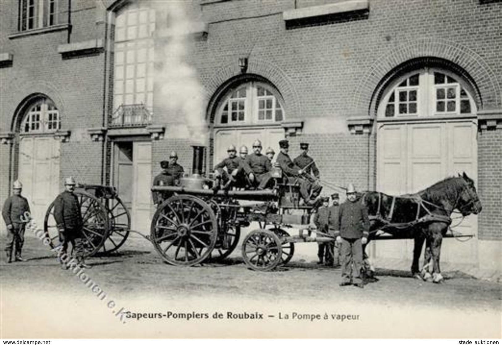 Feuerwehr Roubaix Frankreich Ansichtskarte I-II Pompiers - Pompieri