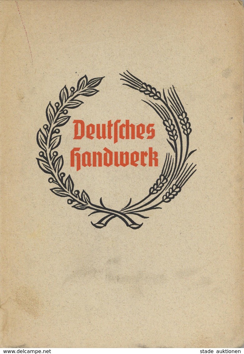 Beruf Buch Deutsches Handwerk Handwerkerwappen Kalender 1935 Bauerschen Gießerei Frankfurt Auf Zerkall-Bütten Papier II  - Industrie