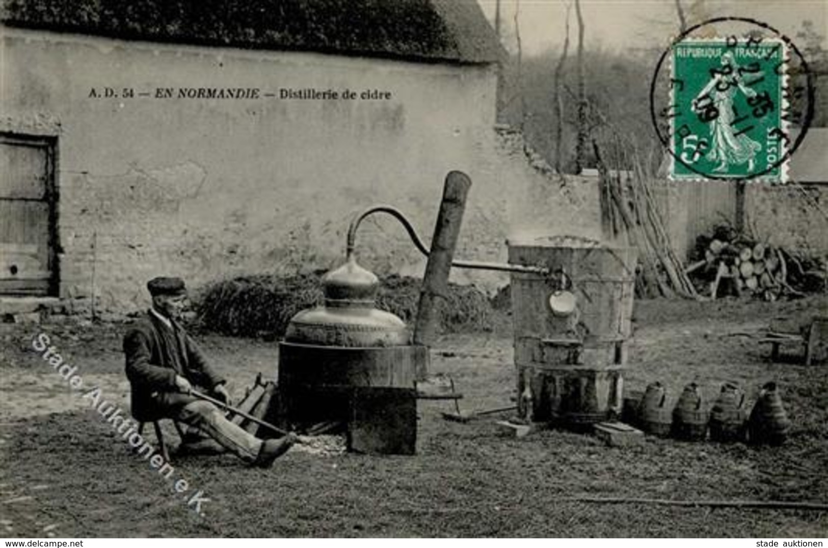 Landwirtschaft Distellerie De Cidre Normandie 1909 I-II Paysans - Esposizioni