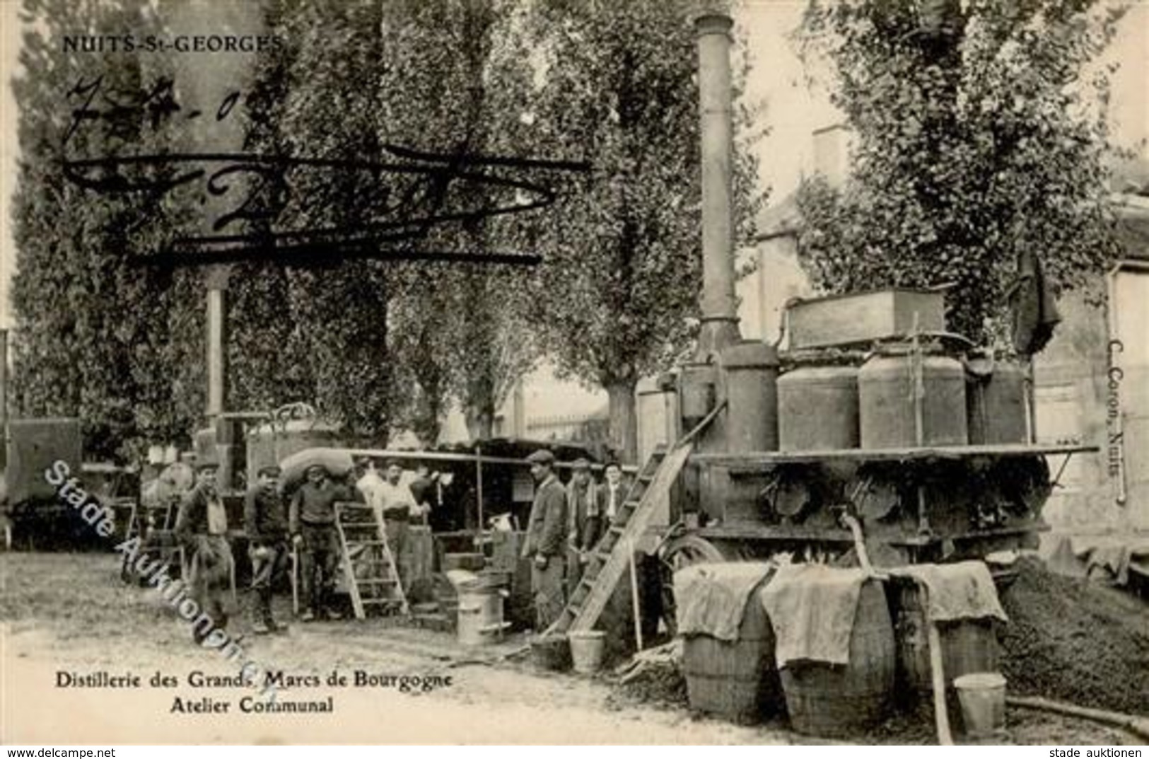 Landwirtschaft Nuits-Saint-Georges (21700) Frankreich Distillerie Des Grands Marcs De Bourgogne 1907 I-II Paysans - Esposizioni