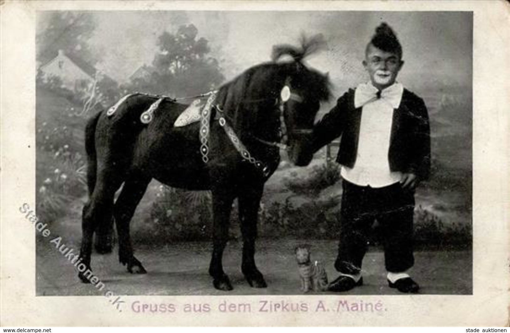 Zirkus A. Maine Ponni Clown I-II (fleckig, Abgestoßen) - Circo