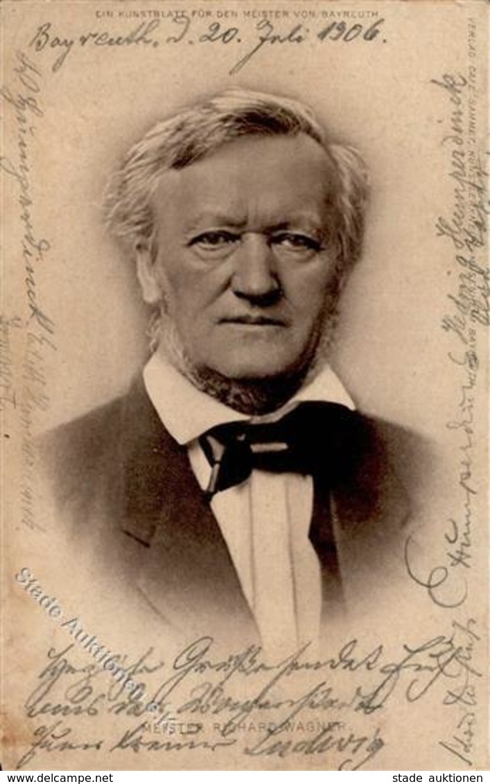 Komponist Humperdick, E. Autograph Auf Richard Wagner Karte 1905 I-II (fleckig) - Non Classificati