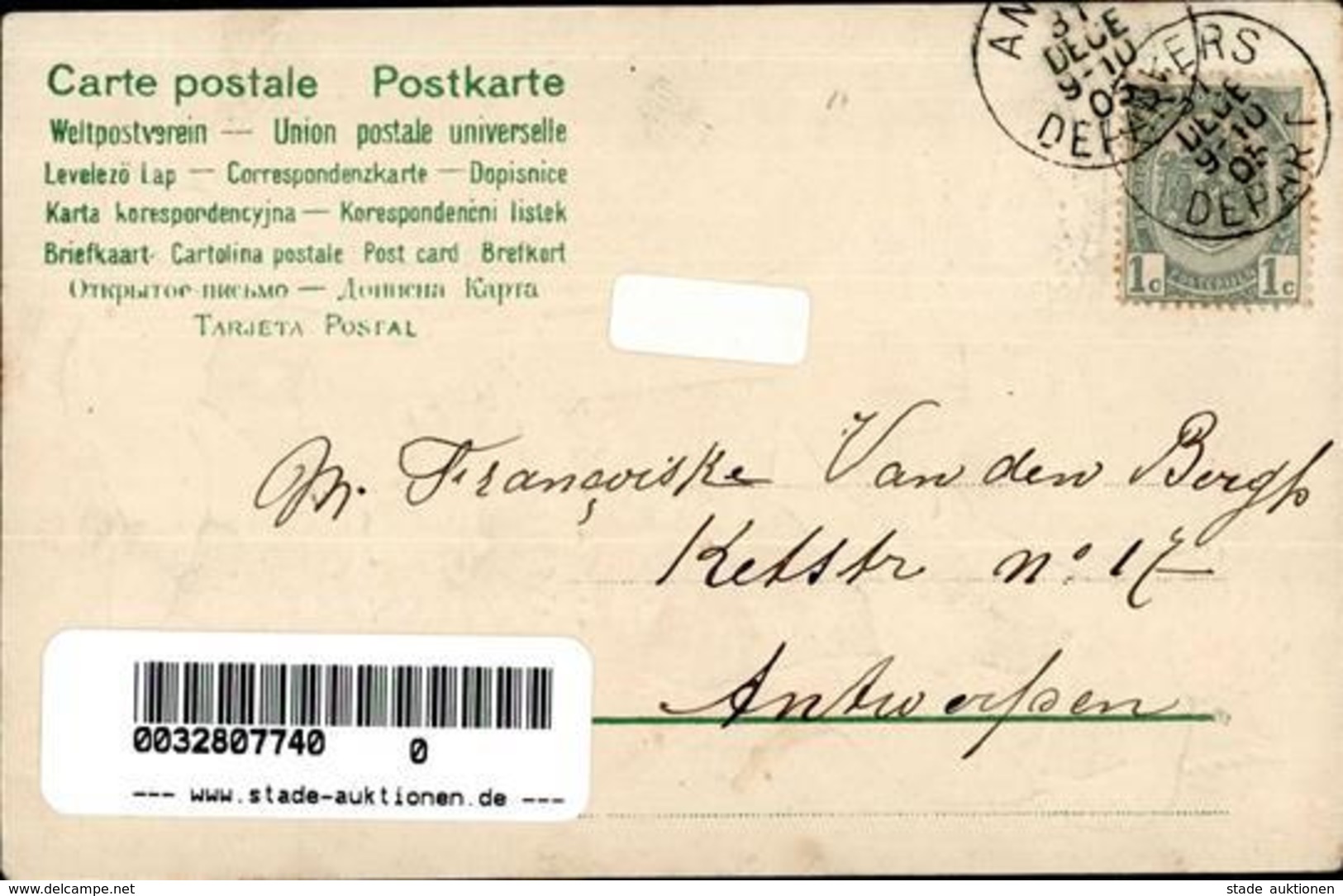 Jahreszahl 1906 Engel  Lithographie / Prägedruck 1905 I-II Ange - Ohne Zuordnung