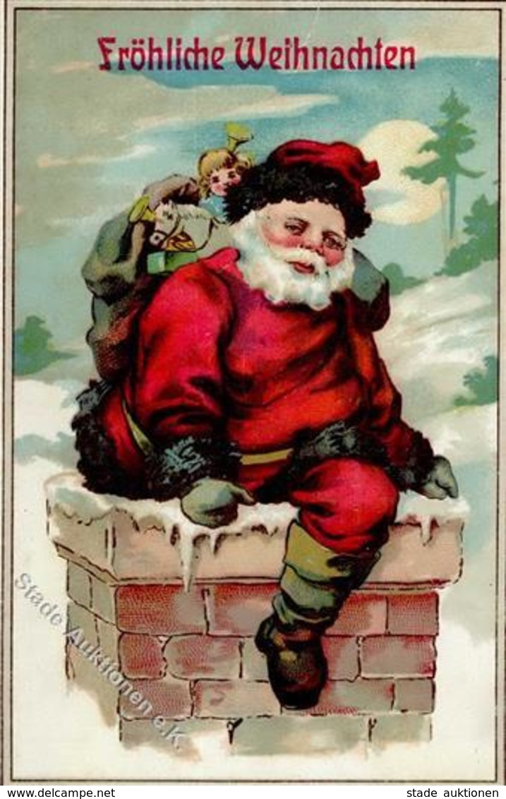 WEIHNACHTSMANN - Prägelitho Mit Spielzeug I-II Jouet - Santa Claus