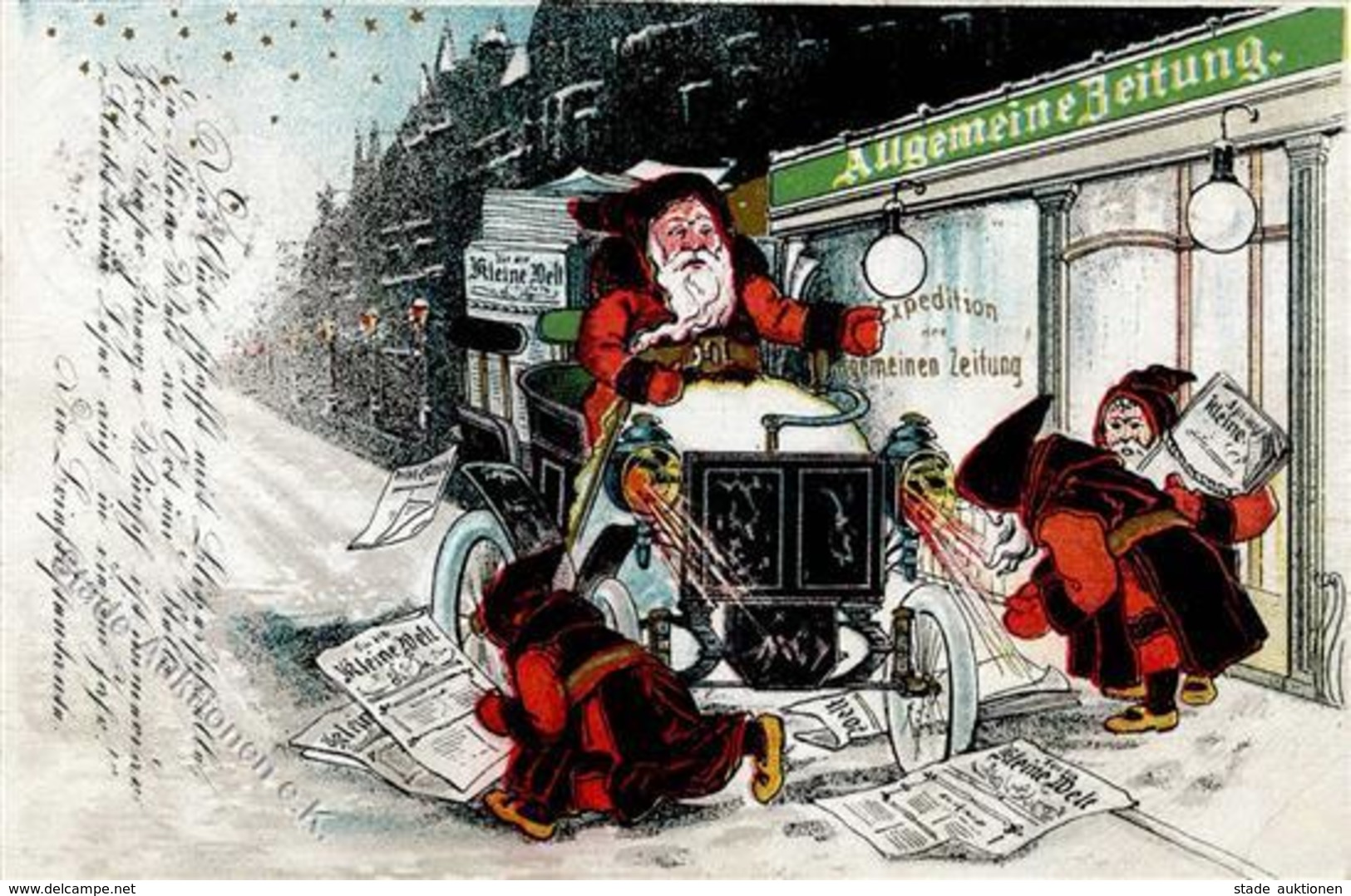 Weihnachtsmann Allgemeine Zeitung 1904 I-II Pere Noel Journal - Santa Claus