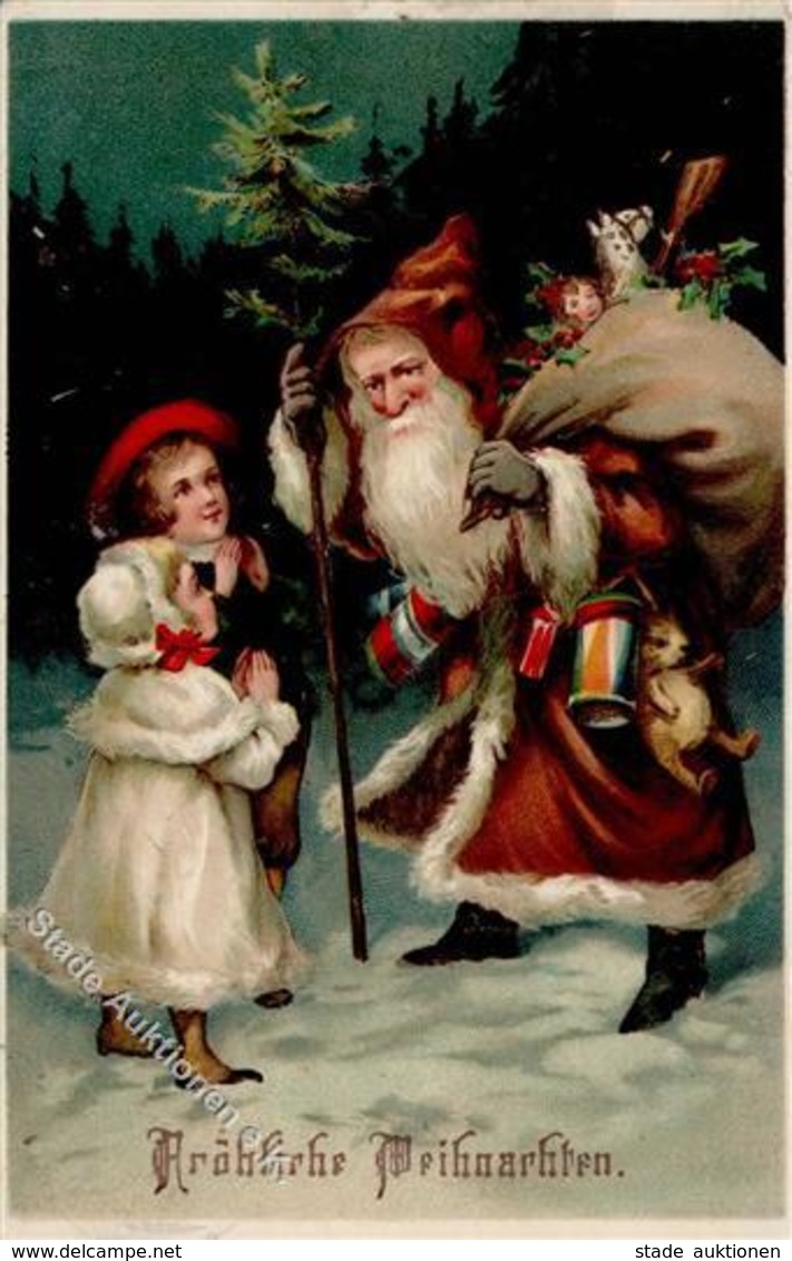 Weihnachtsmann Kinder Spielzeug  Prägedruck 1911 I-II Pere Noel Jouet - Santa Claus
