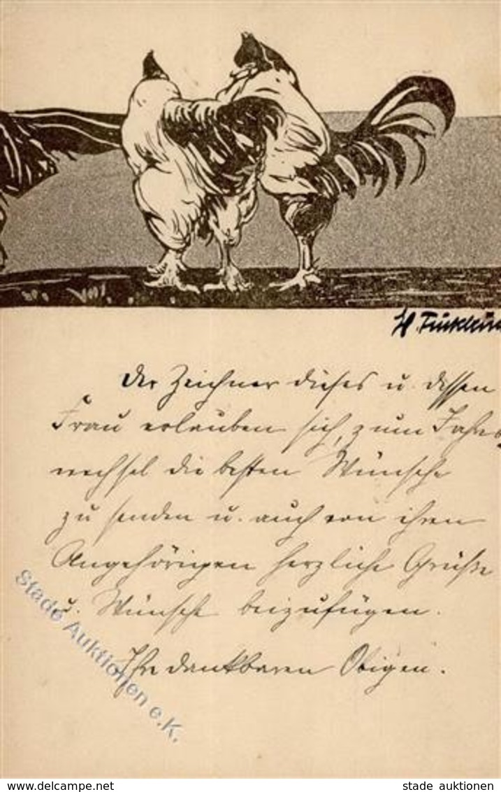 Huhn Künstlerkarte 1908 I-II - Altri & Non Classificati