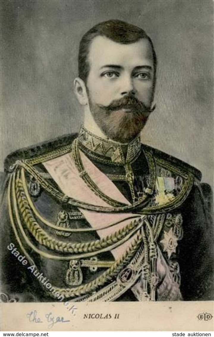 Adel Russland Zar Nicholas II. Künstlerkarte I-II - Storia