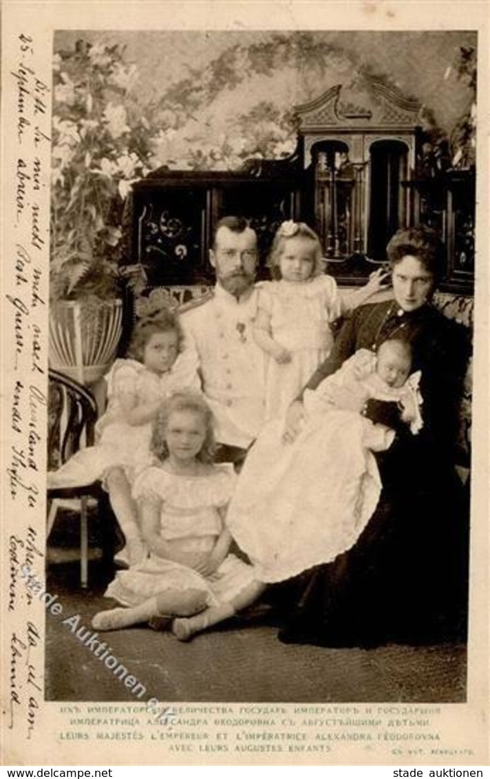 Adel Russland Zar Nicolas II Und Familie 1904 II (Stauchung) - Storia