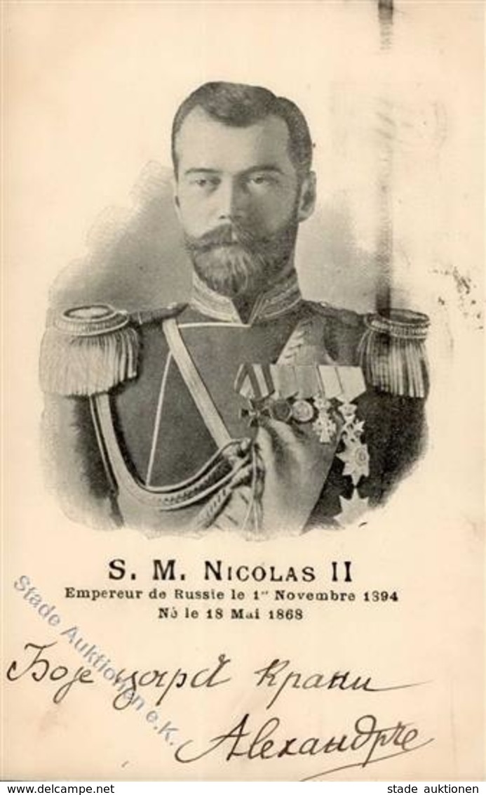 Adel Russland Zar Nicolas II.  1901 I-II (fleckig) - Storia