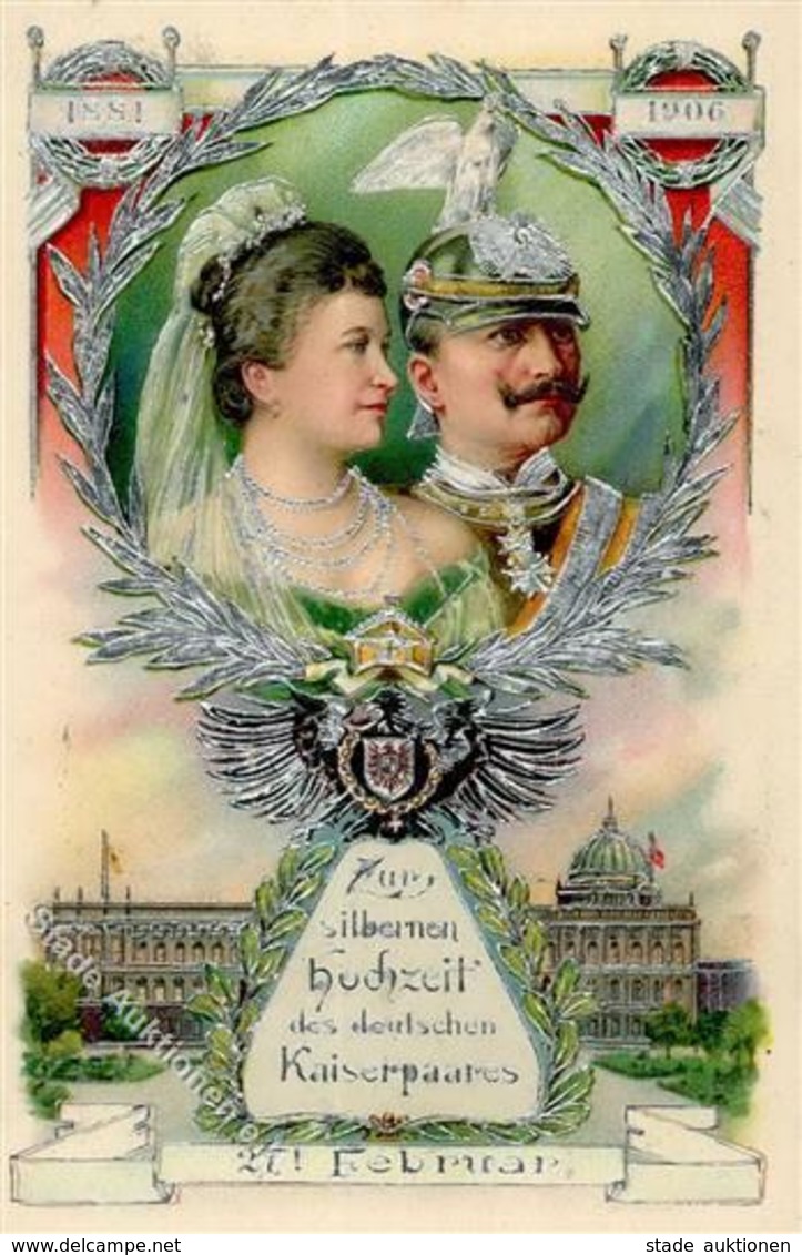 Adel KAISER - SILBERJUBILÄUM 1906 Prägelitho I - Storia